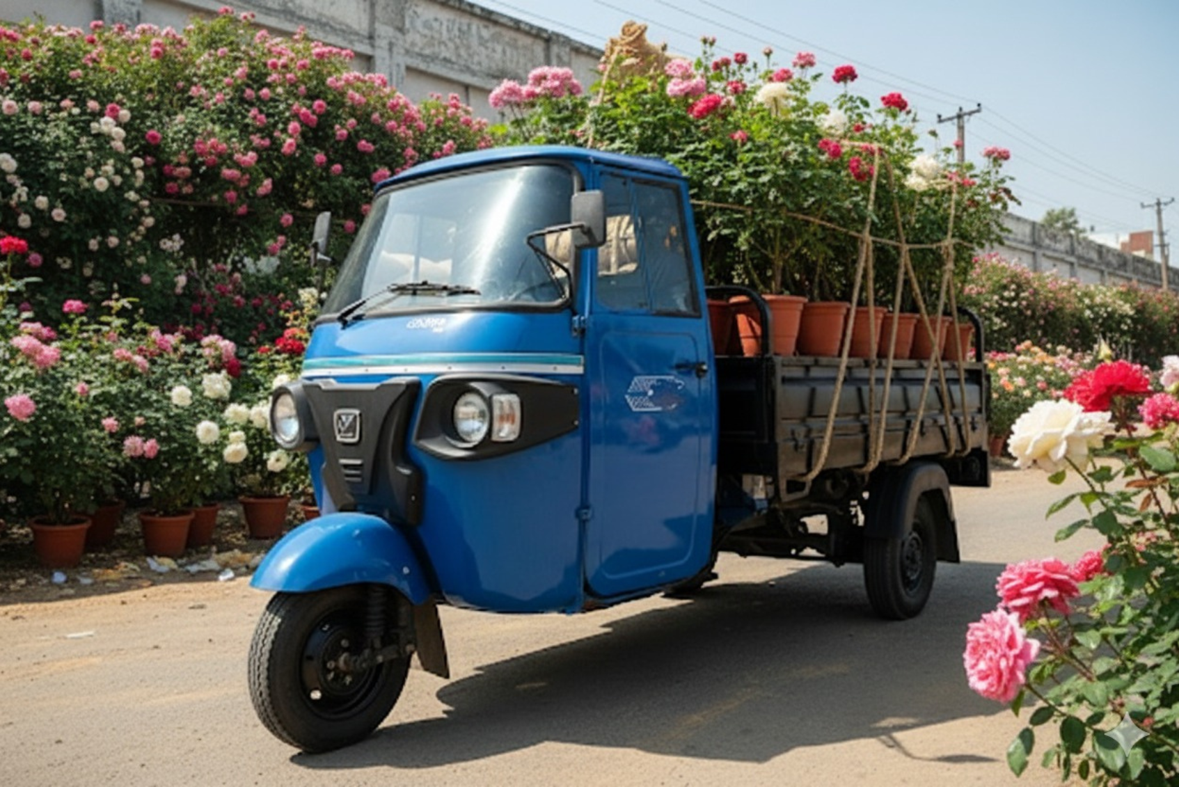 back view of woman wearing a backpack and beanie waiting to cross the road on a busy street at night in New York City, USA